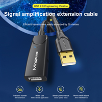 Cable de Extensión USB 2.0 Activo Mindpure de 20M/65FT, Repetidor de Señal FE1.1S para VR, Impresora, Cámara Web, Cámara de Seguridad
