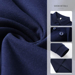 Vente en gros de tissu piqué doux de haute qualité, chemise <span class=keywords><strong>polo</strong></span> pour homme 100% coton, chemise à manches longues, broderie, impression de logo pour unisexe - Product Image 2