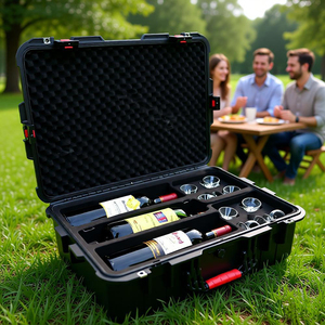 Estuche Rígido de Plástico para Vino y Licores, <span class=keywords><strong>con</strong></span> <span class=keywords><strong>Ruedas</strong></span>, para Transportar Tarjetas Deportivas y Otros Tipos de Equipos - Product Image 4