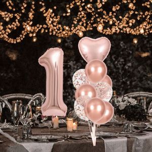 10 Globos de 32 Pulgadas con Impresión Digital en Oro Rosa para Decoración de Fiestas de Cumpleaños, Ceremonias y Bodas - Product Image 2