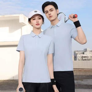 Wholesale Men Women Solid Custom logo Printed Advertising Activity Lapel t Shirts Blank Plain t Shirt Custom