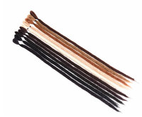 Vente en gros usine : Tresses synthétiques dreadlock de 20 et 36 pouces en fibre haute température, locs au crochet, double trame, teintes à l'eau chaude