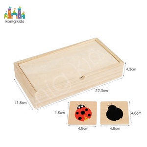 Gioco Puzzle in Legno per Bambini Konig Giocattolo di Abbinamento Forme Montessori Giochi Educativi per Neonati Scatola Montessori - Product Image 3