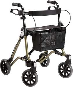 Dietz <span class=keywords><strong>Taima</strong></span> Rollator en aluminium léger M-GT 5.8 kg auto-poids avec sangle arrière et sac Walker & Rollator - Product Image 4