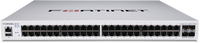 Fortinet FS-448E 48-Port Managed Layer 2/3 Gigabit Network Switch dengan Dukungan POE SNMP QoS VLAN LACP Kapasitas 160Gbps