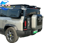 WSD Promotion : Boîte de rangement latérale ABS grande capacité, design sportif, installation facile, avec poche intérieure filet pour accessoires de voiture Chery Jetour T2