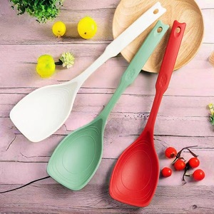 ไม้พายซิลิโคนและทัพพี 3 ชิ้น ทนความร้อนสูงสำหรับทำอาหารใช้ในบ้าน - Product Image 1