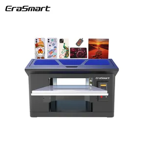 EraSmart 14 Inch XP600 Vacuum Glass Bottle Mug Phone Case UV DTF Film Flatbed UV Printers Printing Machines for Small Businesses