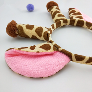 Accessoires de déguisement Halloween Cosplay Bandeau d'oreille <span class=keywords><strong>girafe</strong></span> en peluche pour décorations de fête - Product Image 4