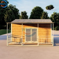 WinFair Chine – Maison préfabriquée conteneurisée de 20 pieds à toit triangulaire, amovible, pour entrepôt, camp de travailleurs, ou maison conteneur