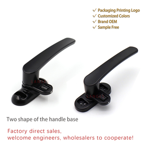 Vendita calda porta rullo nero maniglia piana in lega di alluminio battente maniglia della finestra per <span class=keywords><strong>finestre</strong></span> in alluminio - Product Image 3