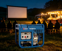 Générateur diesel d'urgence 3 kW, puissance nominale 2,8 kW, alimentation de secours monophasée portable