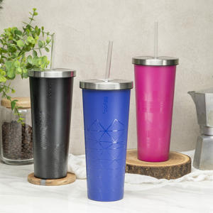 แก้วน้ำสแตนเลสพร้อมหลอดสแตนเลสขนาด24ออนซ์ผู้ผลิตในไต้หวัน - Product Image 6