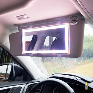 Hot Selling Products LED Makeup Mirror Car Makeup Mirror With Lights Car Makeup Mirror Customize