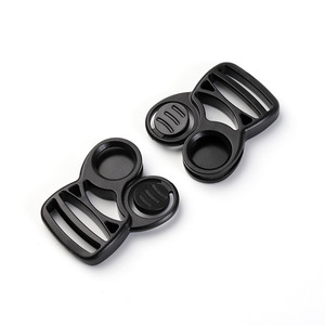 Black <b>Plastic</b> <b>Sliding</b> Buckle 25mm Inner Diameter Durable For Bags Backpacks School Bags Adjustable Webbing Buckles - Product Image 3