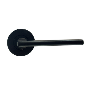 थोक टिकाऊ एल्यूमीनियम मिश्र धातु दरवाजा हैंडल काले फिनिश इंटीरियर डोर और हैंडल - Product Image 3