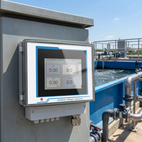 Transmisor de Monitoreo de Calidad del Agua Multiparámetro IP65 4G IoT con Pantalla Táctil de 7 Pulgadas, RS485 Modbus y 8 Sensores Digitales en Línea