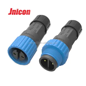 ACDC Waterproof Connector Electrical M15 Plug 2 3 4 5 Pin Cable Connector For LED Lighting Outdoor street lamp