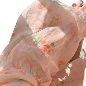 Camisa de lino con estampado floral, corte holgado, manga larga, ropa de uso diario para mujer - Product Image 5