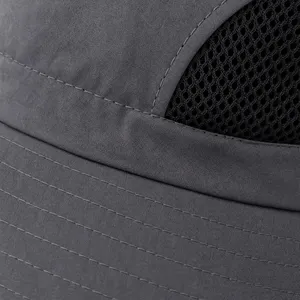 Sombrero de verano transpirable, anti-UV e impermeable, diseño personalizado, para montañismo, pesca, para hombres y mujeres, sombrero de pescador. - Product Image 6