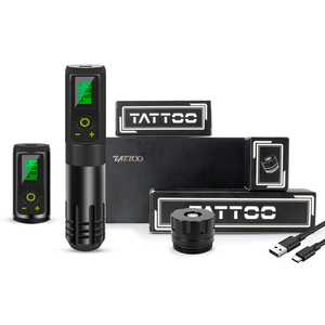 Máquina de Tatuaje Rotativa Inalámbrica Recargable de 2000 mAh con Doble Batería, Pluma de Tatuaje Profesional para Uso Artístico Corporal - Product Image 1