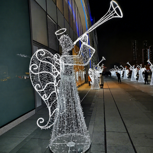 Lumières décoratives en forme d'ange de Noël : ajoutez une touche de grâce aux centres commerciaux, hôtels, parcs et festivals d'hiver. - Product Image 1