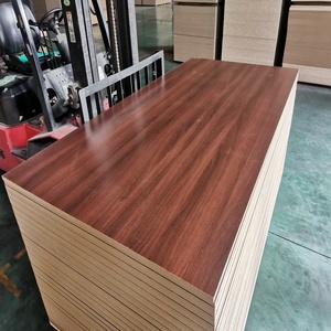 Tablero de Mdf laminado de melamina, <span class=keywords><strong>nogal</strong></span> rico, 4x8, <span class=keywords><strong>precio</strong></span> de tablero de MDF de melamina brillante - Product Image 5