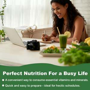 Precio al por Mayor, Nuevo, Polvo de Superalimentos con 32 Nutrientes, Polvo de Jugo Verde, Polvo de Superalimentos Verdes, Supergreens - Product Image 3