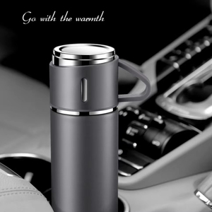 Popular Business 500ml Gift Box Set Portable Business <strong>Cup</strong> Stainless Steel Thermos <strong>Cup</strong> <strong>One</strong> <strong>Cup</strong> Flasks Water Bottle With 3 Lids - Product Image 3
