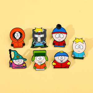 دبابيس Sming جنوب أنيمي المينا دبوس لعبة الحديقة ، محارب Mage دبابات بروش أزياء معدنية مخصصة - Product Image 2