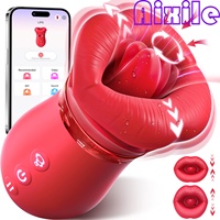 Grand stimulateur oral vibrant et aspirant pour clitoris et tétons, avec contrôle par application, pour couples
