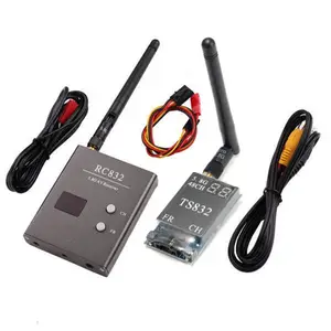 TS832 RC832 Boscam 5.8G 48CH 600mW FPV pemancar penerima Kombo AV VTX RX Set 7.4-16V untuk FPV Multicopter