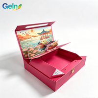 Boîte en carton magnétique 3D personnalisée avec logo, recyclable, faite à la main, pour l'emballage de cadeaux, de cosmétiques, de produits de boulangerie et d'événements VIP
