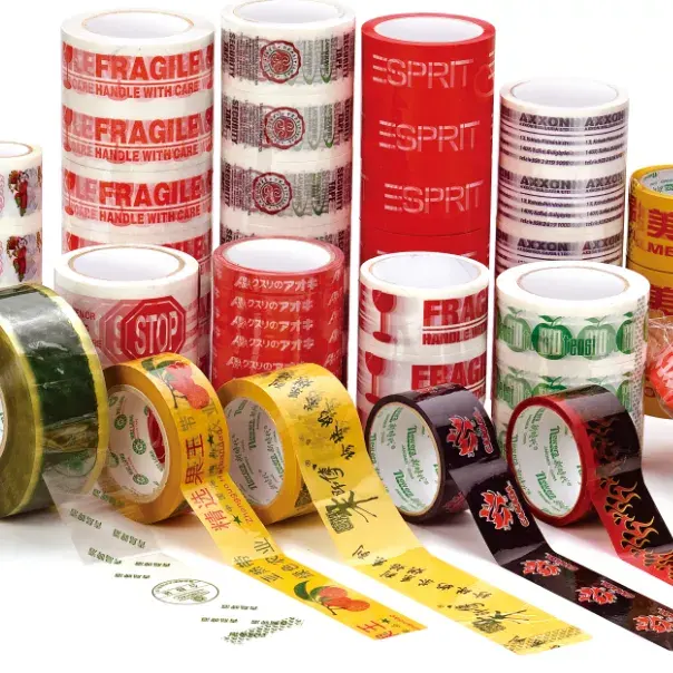 Kustom Dicetak Bopp Packing Tape dengan Logo Cinta De Embalaje Bopp Impresa Personalizada Con Logotipo