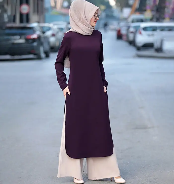 Bộ Trang Phục Hai Món Cho Phụ Nữ Hồi Giáo, Váy Dạ Hội Thời Trang Trung Đông Hồi Giáo Dài Abaya Bán Sỉ Tại Nhà Máy