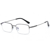 Monture de lunettes en métal pour hommes, vente chaude, montures optiques photochromiques classiques, montures de lunettes tendance