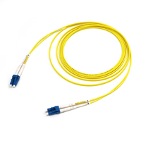 Cordon de brassage fibre optique monomode duplex LC UPC vers SC APC de haute qualité, LSZH jaune, pour utilisation FTTH et centre de données