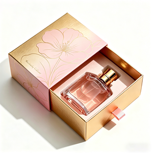 Caja de Perfume Personalizada con Diseño a Medida, Logotipo Personalizado, Degradado de Lujo, Caja Cosmética Rígida con Lámina Dorada, Caja de Regalo Ecológica para Perfume - Product Image 1