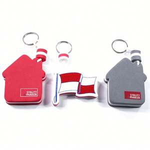 High Quality New Product Imprint <b>Cheap</b> Price Cylindrical Custom Printed Logo Boat Key <b>Chain</b> Eva Material Foam Floating Keychain - Product Image 1