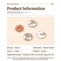 Boutons à pression en nacre d'ormeau dorée naturelle, coquillages authentiques haut de gamme, lavables, modernes, personnalisables, carrés/diamant/huitre