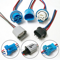 Kustom 2-Pin soket lampu otomatis harnes kabel bengkok bohlam soket kuncir untuk mobil lampu belakang & Headlights-H1 H11 H16 H7 HB4 & H4