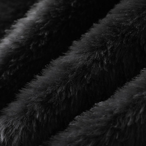 Manteau en laine uni à bouton unique Mosi-Kangalun d'Afrique du Sud, doublure en fourrure, pour femmes - Product Image 5