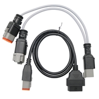 Câble de diagnostic multi-adaptateur OBD, faisceau de communication multi-connecteurs, adapté aux camions Volvo