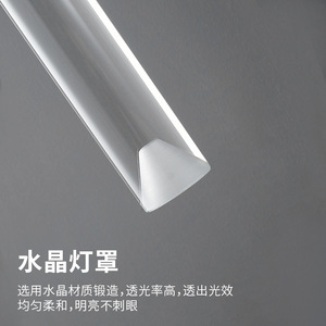 Modern Luxury All-Copper Crystal Pendant <b>Light</b> Minimalist Bedroom <b>Dining</b> Room Bar Counter Living Room Background Wall Lighting - Product Image 2