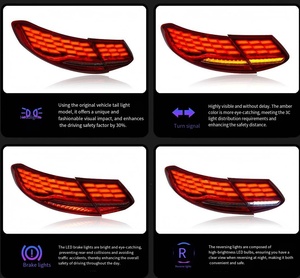 Feu arrière LED pour Mercedes-Benz Classe C Coupé C205 15-20 – Ensemble <span class=keywords><strong>de</strong></span> feux arrière modifiés avec clignotants séquentiels – Amélioration et modernisation - Product Image 5
