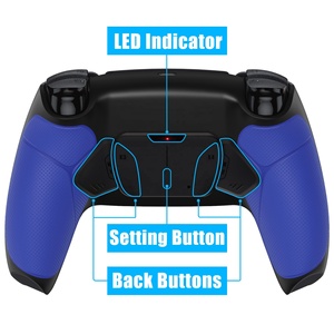 Rubberized Blue <b>Grip</b> Remapping Kit Back Paddle EXtremeRate RISE4 V3 Remap Kits for PS5 <b>Controller</b> BDM-030/040/050 - Product Image 3