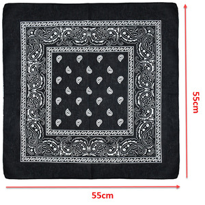 أزياء القطن بيزلي عصابات الهيب هوب رجل نساء في الهواء الطلق ملابس رأس للنساء قناع الوجه منديل - Product Image 2