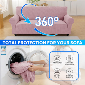 Jacquard OEM ODM <b>Sofa</b> Slipcover Elastic Stretch Thick <b>Material</b> Washable 2 Seat <b>Sofa</b> Cover Non-Slip for Furniture Protector - Product Image 6