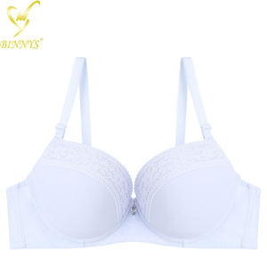 Binnys-ropa interior de copa B para mujer, sujetadores transpirables sólidos de nailon, con aros, cómoda, venta al por mayor - Product Image 5