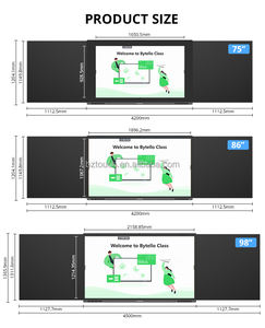 75 "86" 98 "Todo en uno Pc Nano Pantallas táctiles portátiles de pie Smart School Blackboard <span class=keywords><strong>Precio</strong></span> para niños Classroom - Product Image 5
